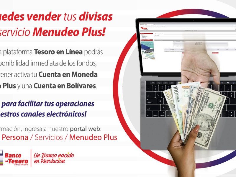 Banco del Tesoro autoriza menudeo de divisas