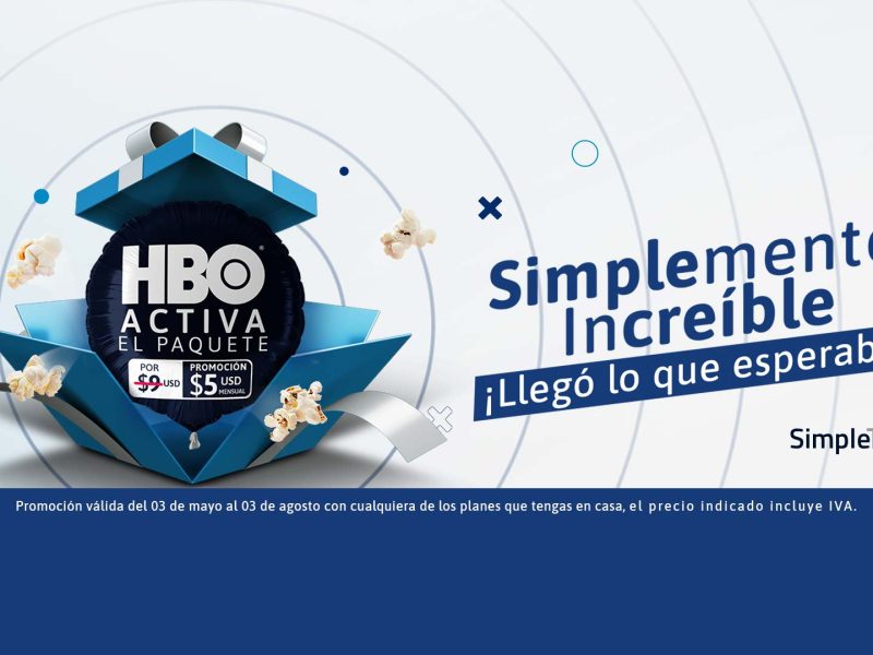HBO llega a Simple TV con precio promocional de $ 5 por mes