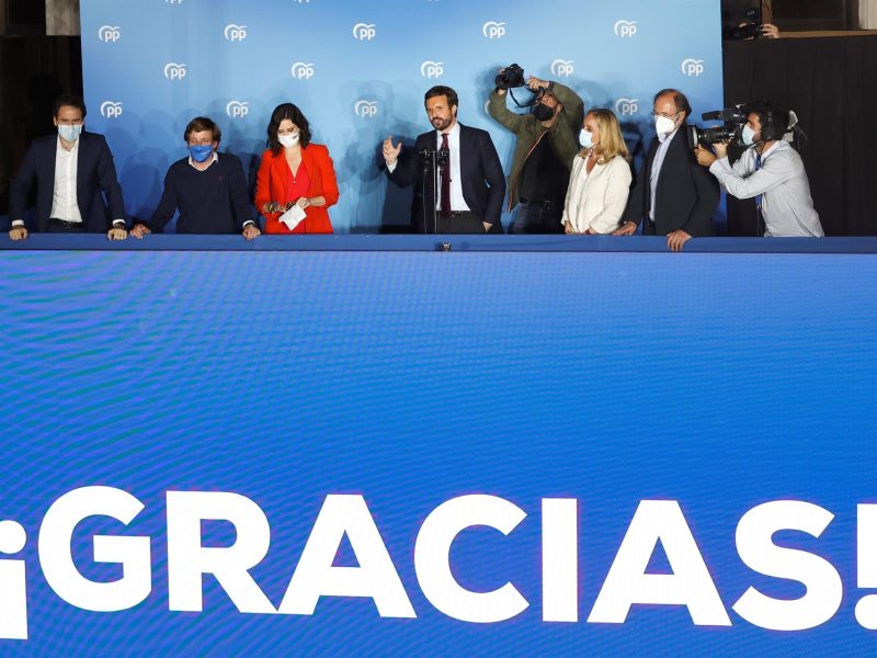 PP roza la mayoría absoluta en las elecciones de Madrid
