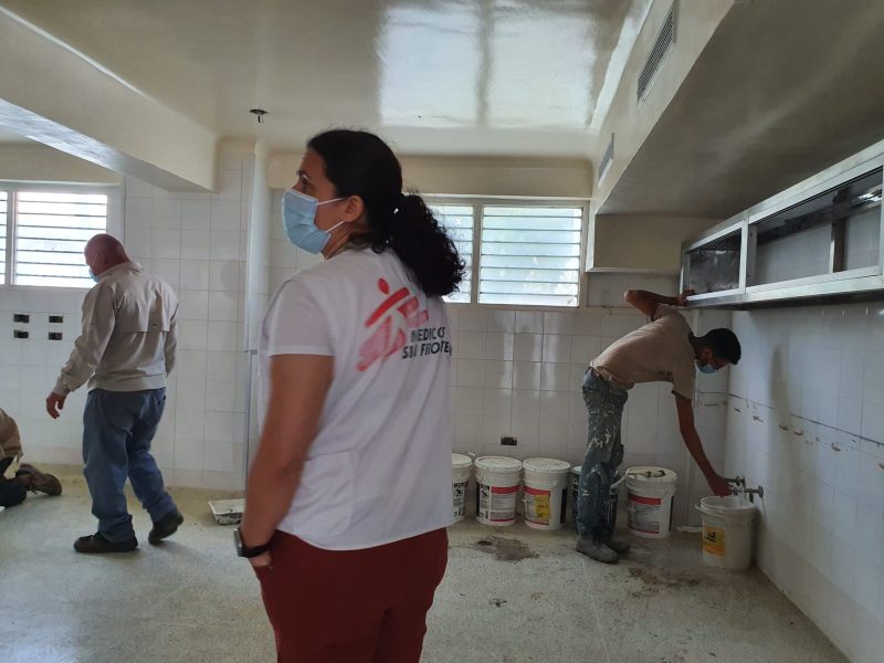 Médicos Sin Fronteras acondiciona áreas del hospital Lídice para pacientes con COVID-19
