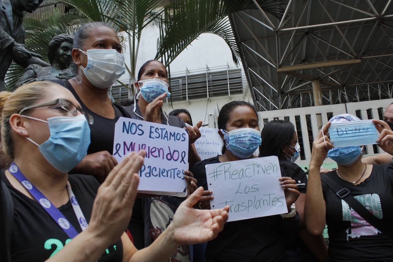 Madres del servicio de Hematología también protestaron | Foto: Efecto Cocuyo