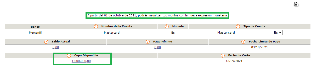 1 bolívar