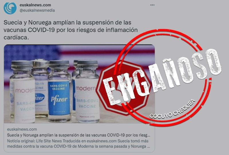 ¿Suecia y Noruega amplían la suspensión de las vacunas contra COVID-19?