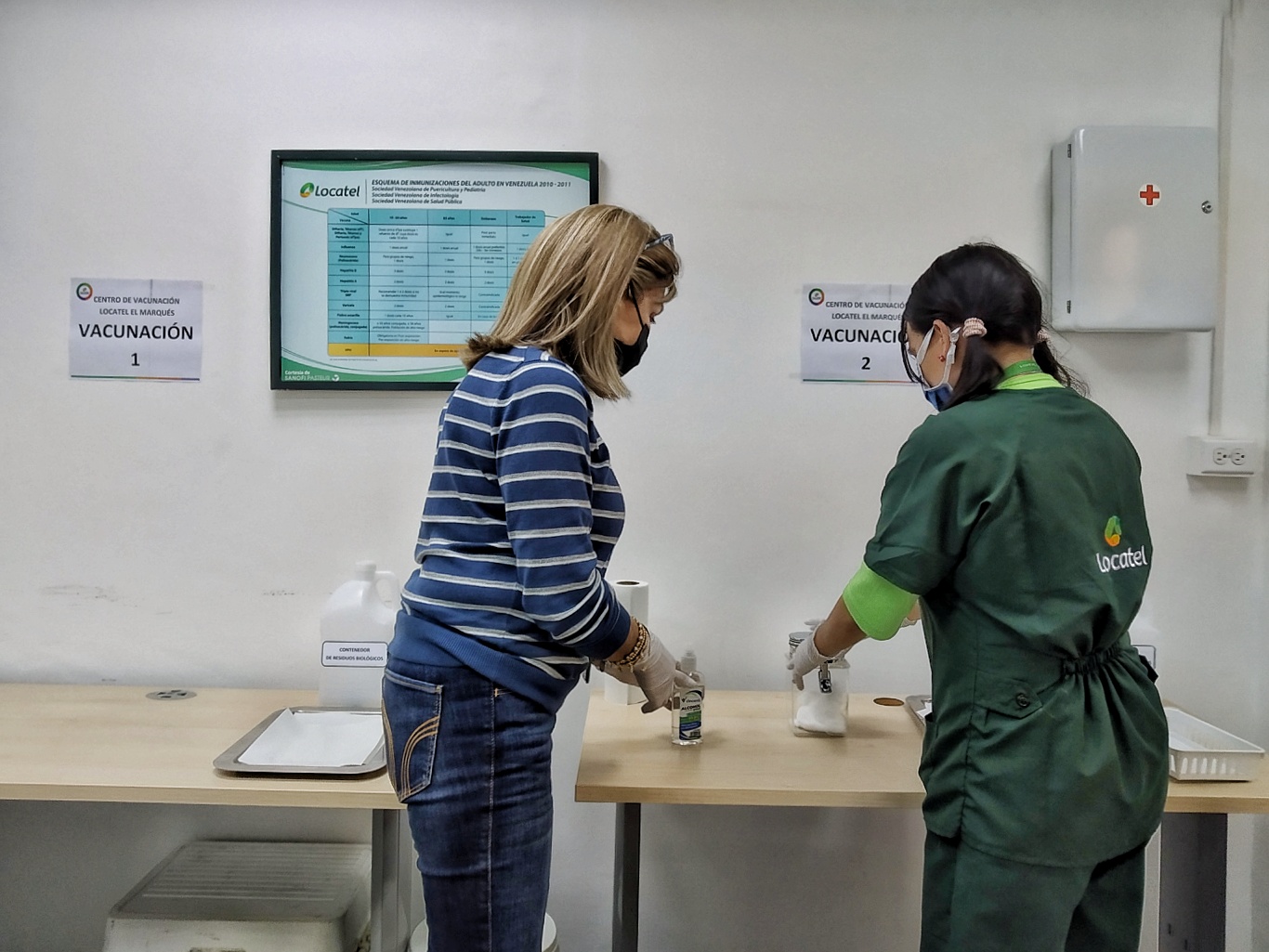 Vacunación en Farmatodo y Locatel
