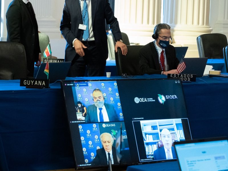 Nueve países de la OEA cuestionan la representación de Guaidó en asamblea general