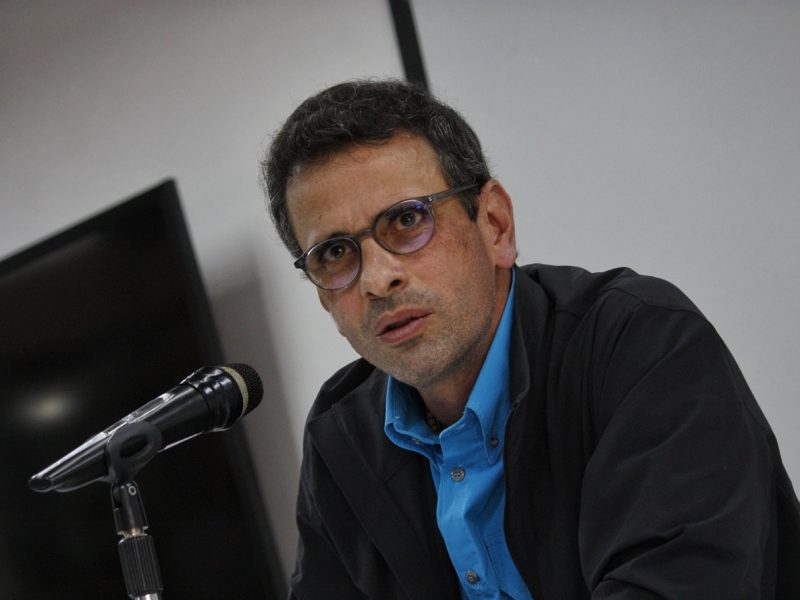 Capriles pide a EEUU descongelar fondos para que se cumpla acuerdo social de México