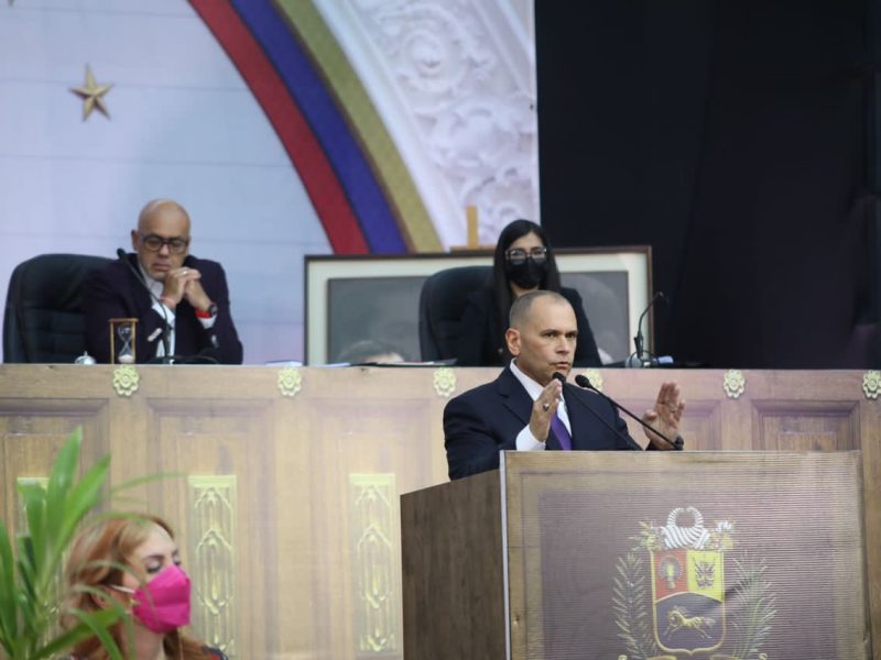 Ceballos en AN del 6Dic: Todas las bandas delictivas están identificadas y serán combatidas