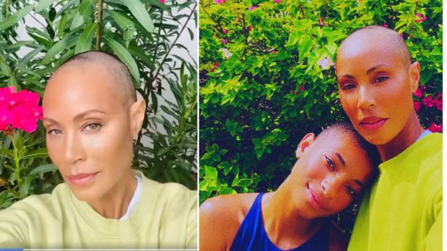 Jada Pinkett Smith muestra su cabeza rapada junto a su hija Willow