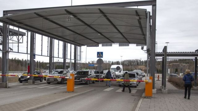 Frontera cerca de Lappeenranta.
