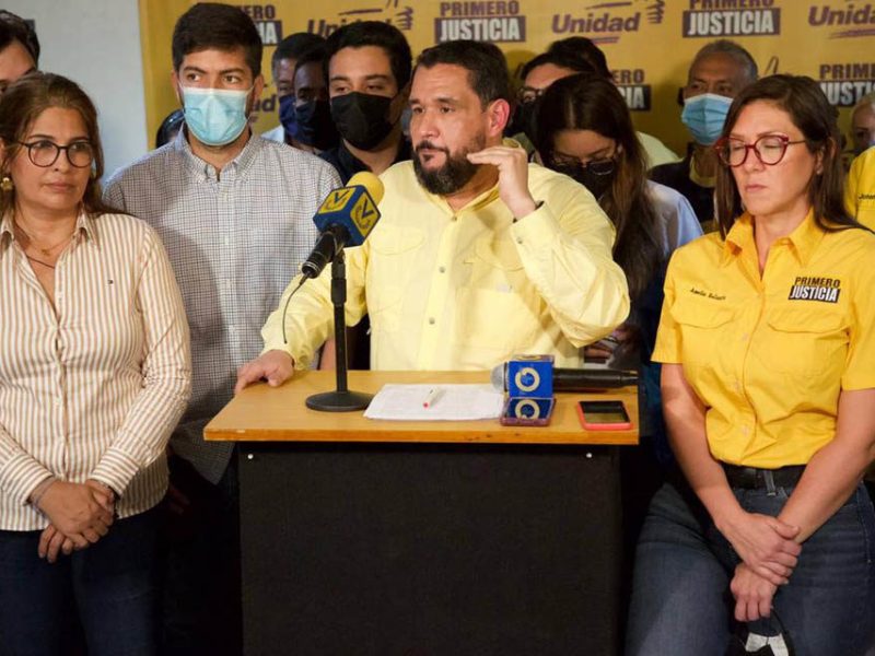 Primero Justicia cambia coordinación nacional y secretarías por presidencia y seis vicepresidencias
