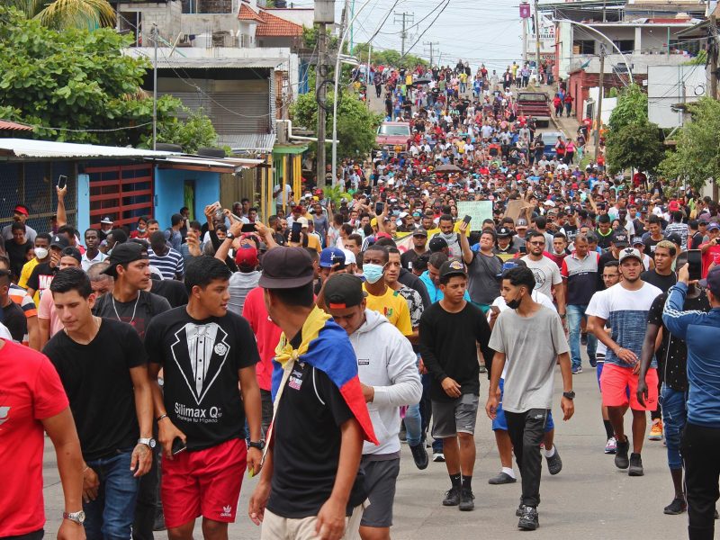 Cerca de14.000 migrantes venezolanos irán en la caravana que irá a la frontera norte de México