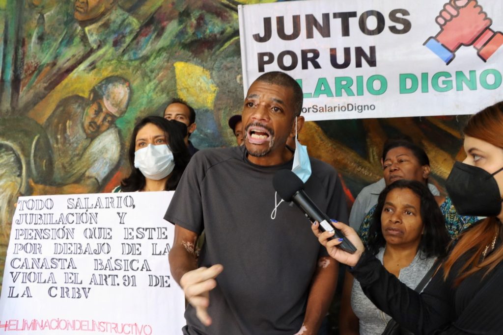 Protesta de la Coalición Sindical en La Carlota rechaza “secretismo” del diálogo entre las dos AN