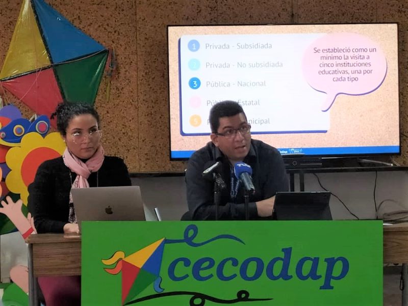 59 % de las escuelas de Venezuela tienen fallas de infraestructura y luz, revela balance de Cecodap 