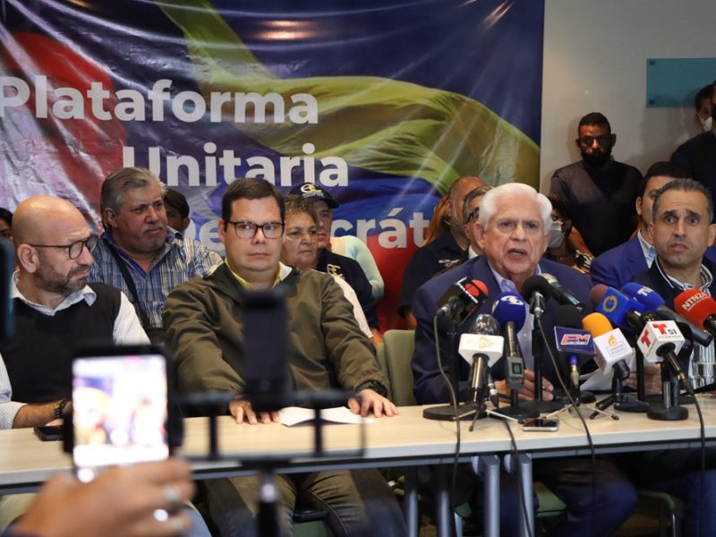Las condiciones que pone la Plataforma Unitaria para participar en las elecciones de gobernadores y de la AN