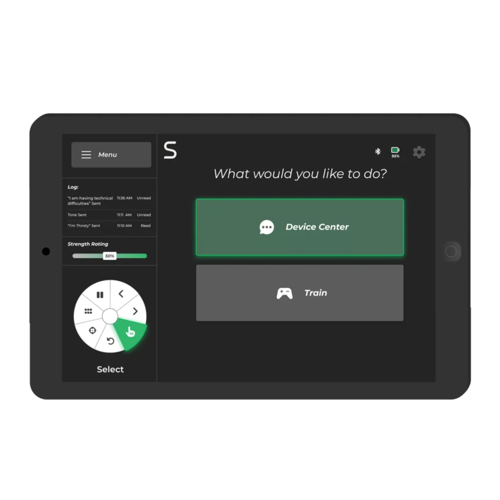 App de Synchron, para controlar chips cerebrales