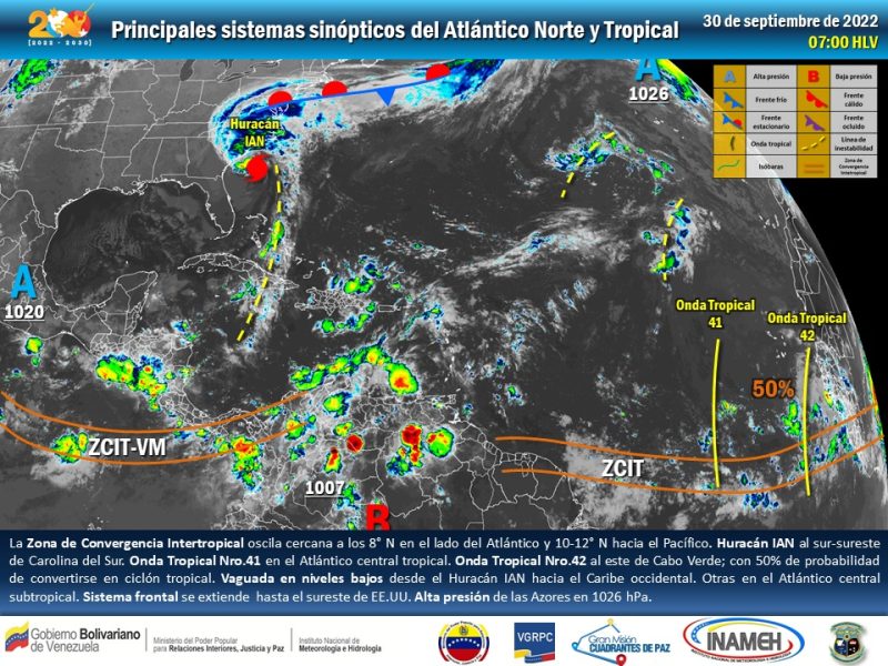 Lluvias matutinas y chubascos en la tarde pronostica el Inameh #30Sep