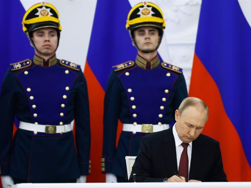 Putin confirma anexión de cuatro regiones ucranianas ocupadas