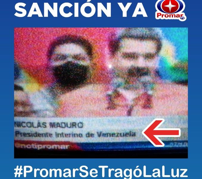 Gobernación de Lara pide investigar a Promar TV por llamar "presidente interino" a Maduro