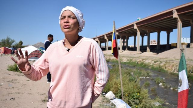 Estefanía caminó desde Colombia hasta México para llegar a EE.UU.