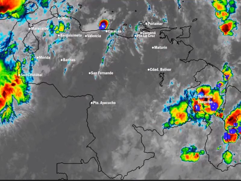 Este domingo Inameh prevé que 13 estados tendrán lluvias nocturnas
