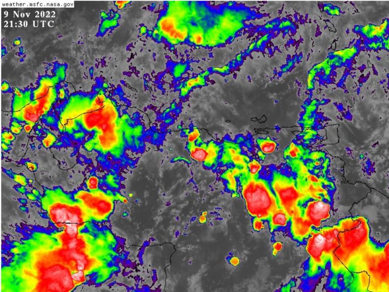 La noche de este #9Nov habrá fuertes lluvias y descargas eléctricas en 15 estados