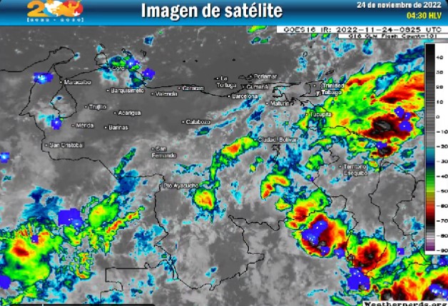 Este es el pronóstico del tiempo para el #24Nov