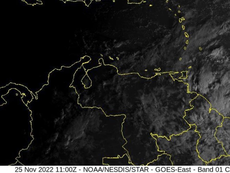 Pronóstico del clima: se esperan lluvias dispersas en la tarde del #25Nov