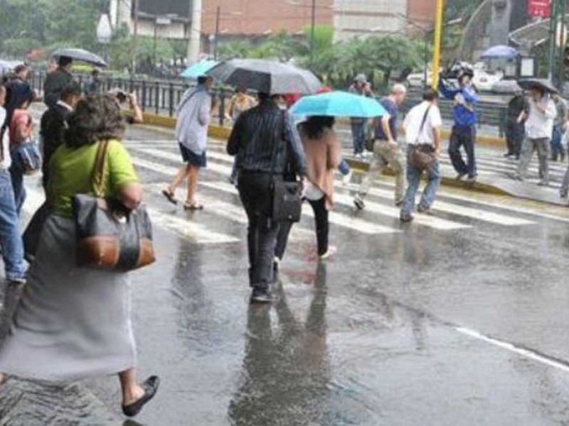 Precipitaciones en zonas de Venezuela