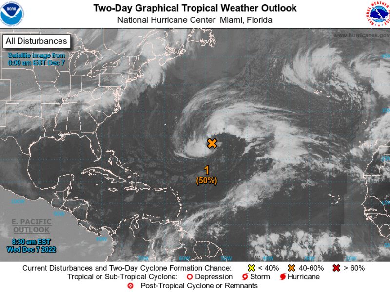 NHC evalúa posible tormenta tropical frente a costas de Venezuela