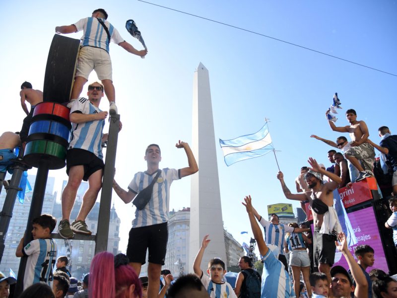 Venezolanos en Argentina también celebran al campeón del mundial Qatar 2022