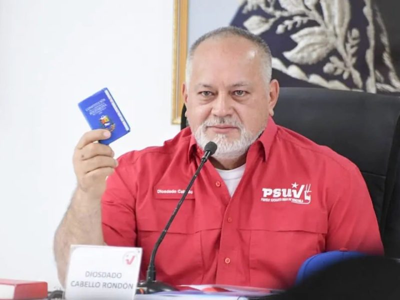 Cabello anuncia que presentará ley “anti ONG” ante Asamblea Nacional de 2020