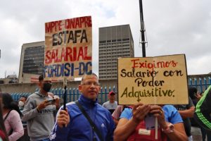 Protesta de educadores- 9 de enero- Caracas (Mairet Chourio)