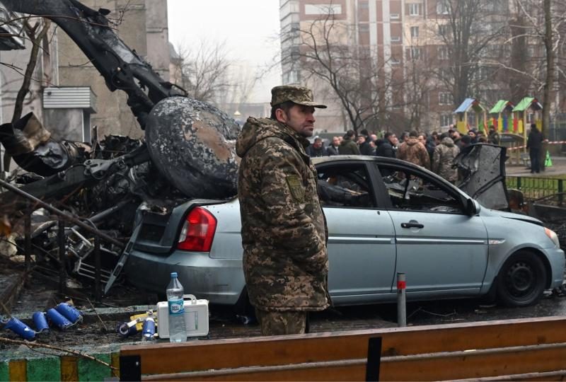 Muere el ministro ucraniano del Interior tras estrellarse helicóptero en Kiev