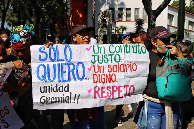 Protesta de trabajadores públicos- 16 de enero de 2023 (Mairet Chourio)