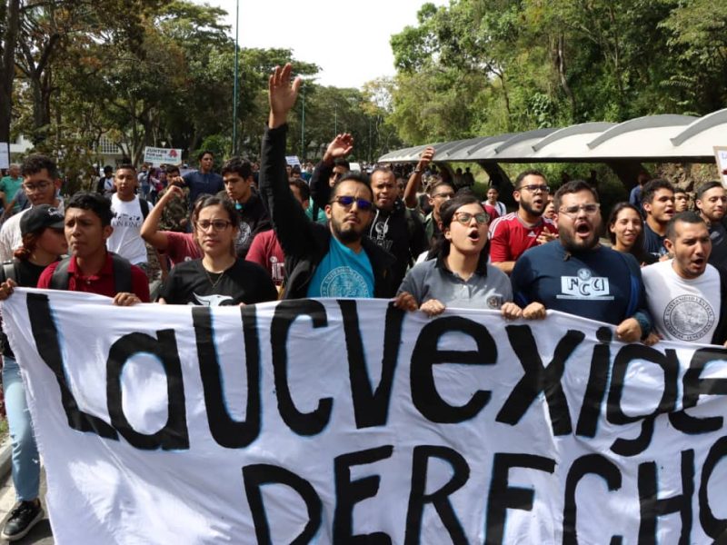 Docentes se concentran en las entradas de la UCV (Fotos)