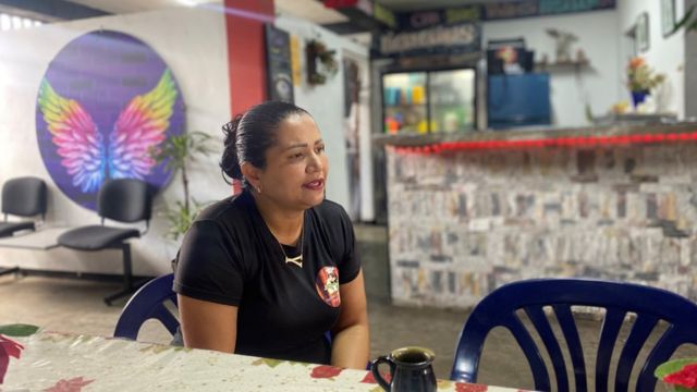 Yeidis Morales, en su restaurante 