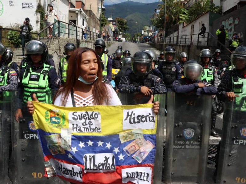 Protesta de trabajadores públicos- 30 de enero (Mairet Chourio)