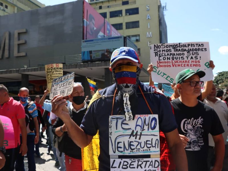 Protesta- trabajadores público (Mairet Chourio)