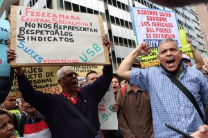 Trabajadores públicos protestan- PBN (Mairet Chourio)