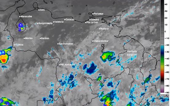Nubosidad y lloviznas en gran parte del país este miércoles