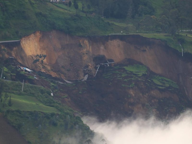 alud en Ecuador