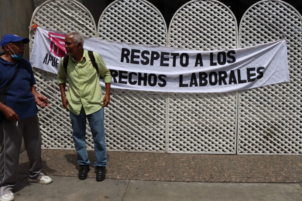 Protesta- trabajadores públicos (Mairet Chourio)