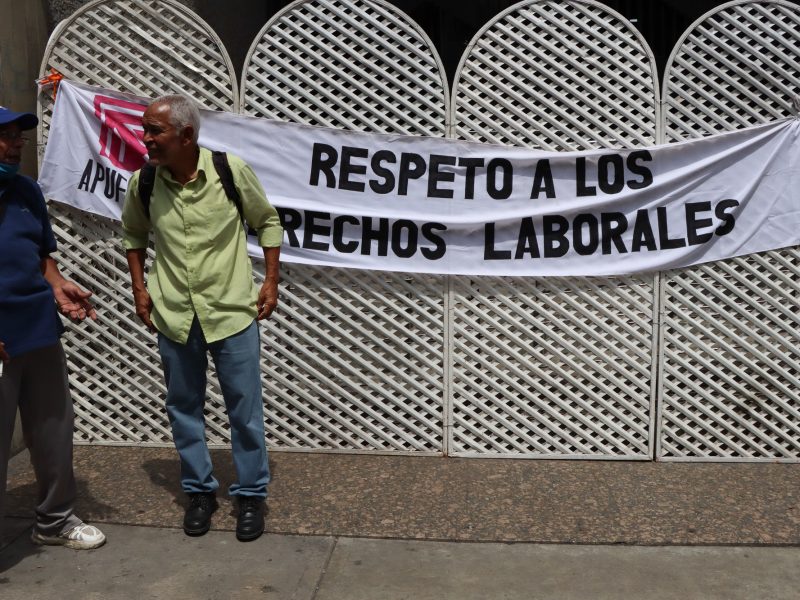 Protesta- trabajadores públicos (Mairet Chourio)