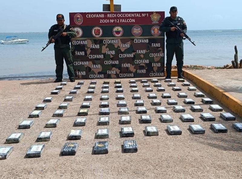 Detienen a tres personas con 209 kilos de cocaína en Falcón y Táchira