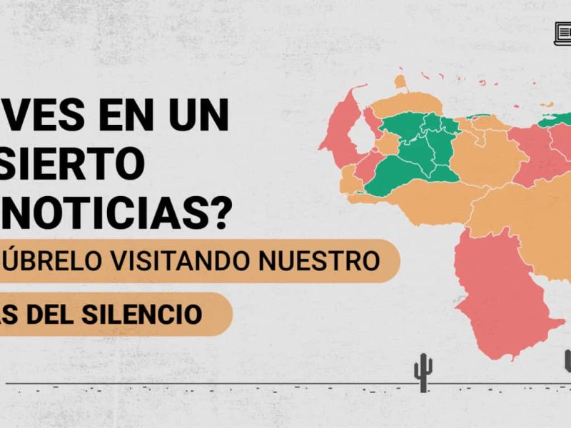 Ipys Venezuela revela que 7 millones de personas en el país viven en "desiertos informativos"