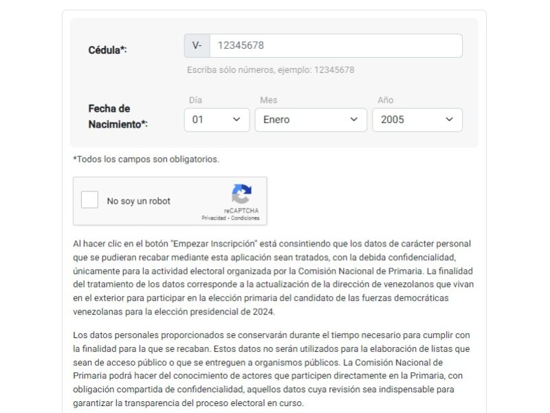 Paso a paso: ¿cómo funciona la aplicación que habilitó la Comisión de Primaria para los venezolanos en el exterior?