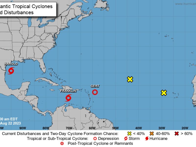 Tormenta tropical Franklin seguirá provocando lluvias en Venezuela