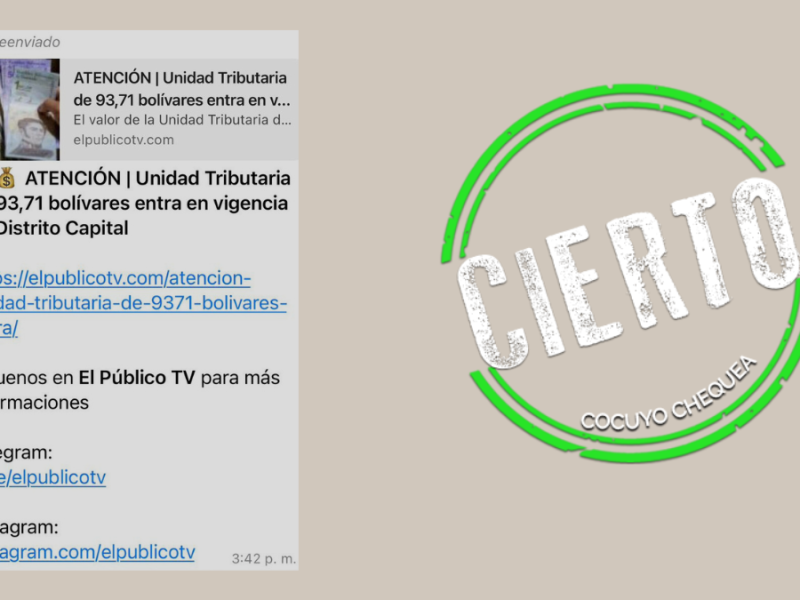 ¿Aumentó el monto de la Unidad Tributaria de Distrito Capital?