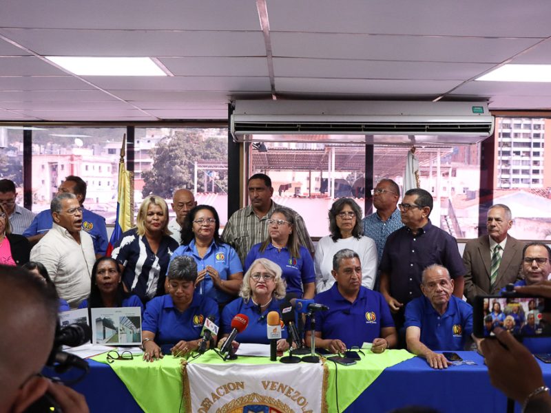 Rueda de prensa de la Federación Venezolana de Maestros (Mairet Chourio)