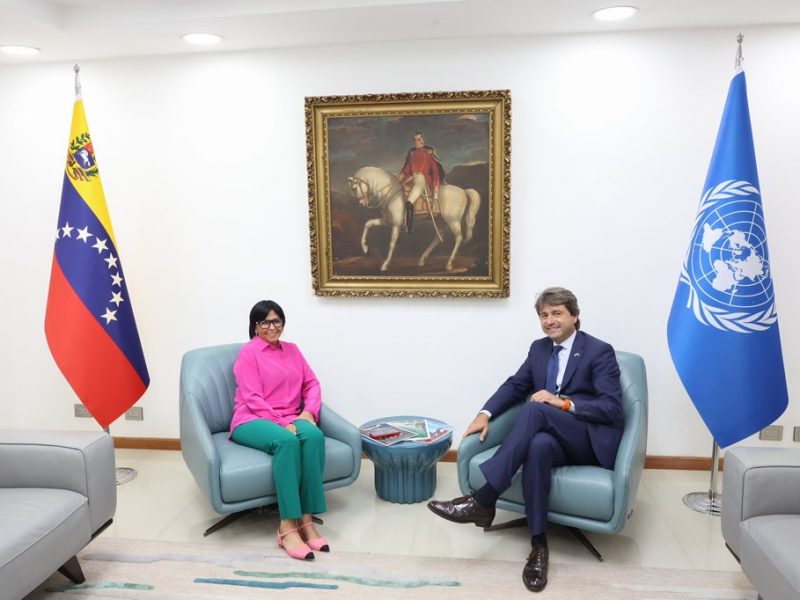 Coordinador residente de la ONU se reúne con Delcy Rodríguez para hablar del fondo fiduciario